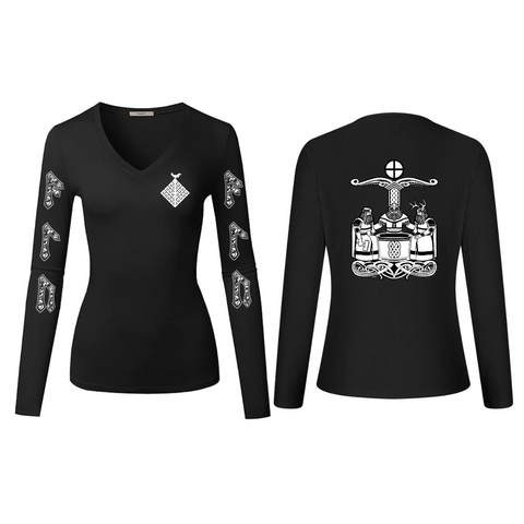 ALU Womens Long Sleeve T-shirt with Norse Gods
