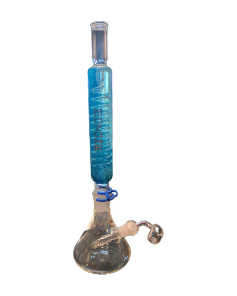 17" Mozone Freezable Glitter and Glow-in-the-Dark Water Pipe
