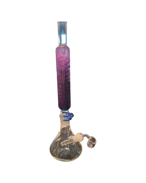 17" Mozone Freezable Glitter and Glow-in-the-Dark Water Pipe