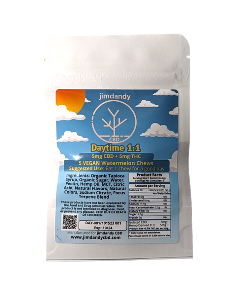 jimdandy 1:1 CBD-THC gummies