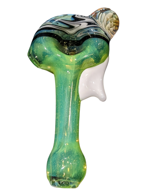Slime Green Highgrade Glass Heady hand pipes