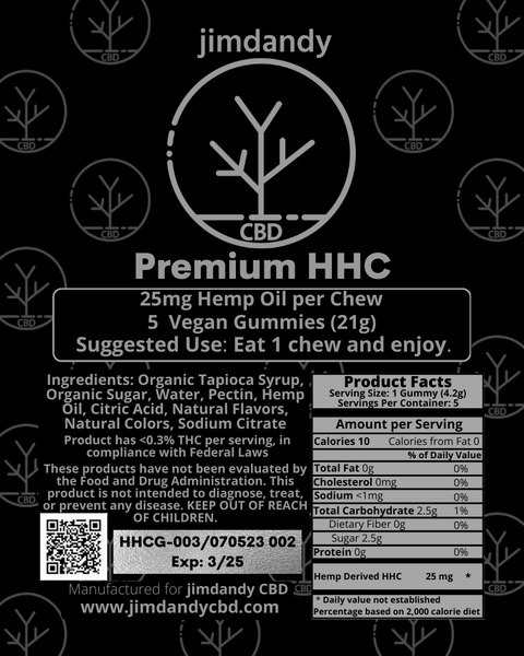 jimdandy CBD's HHC gummies