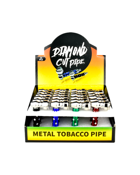 Metal Tobacco Pipes - Assorted Colors | 2.75"
