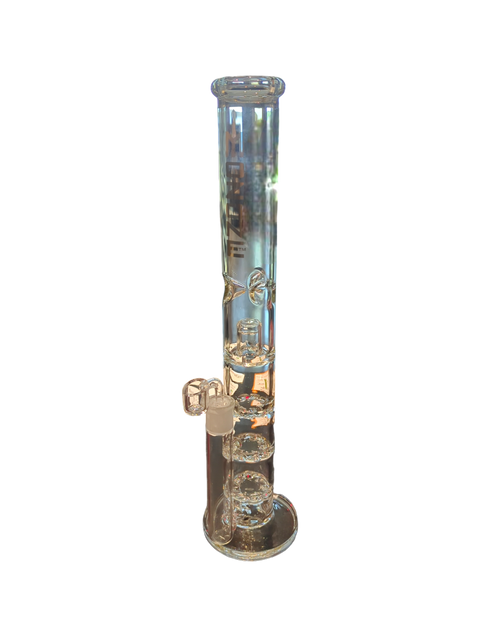 17" MoZone Gold Ice Catcher Triple Cyclone Water Pipe