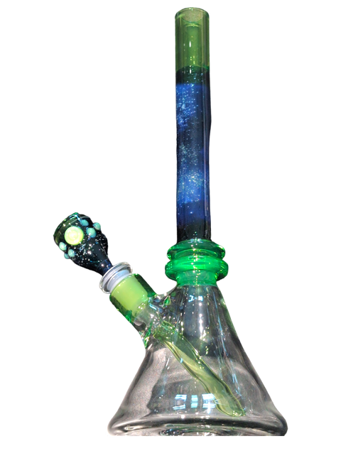 Lime Green Galaxy water pipe