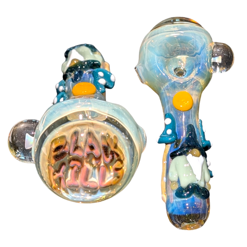 Color Changing Black Hills Hand Pipe with opals