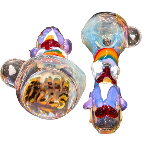 Color Changing Black Hills Hand Pipe with opals