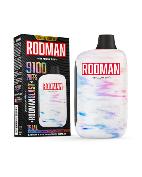 Rodman Vapes 9100 puff By Aloha Sun