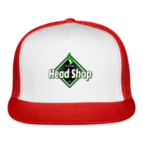 Snapback Hat - white/red